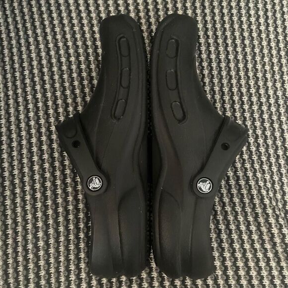 Crocs Bistro black Clogs Slip Resistant men’s shoe size 9/women’s 11  10075 - Picture 6 of 10